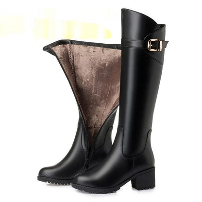 Cheky - Round Head Women's Sleeve Long Rider Boots