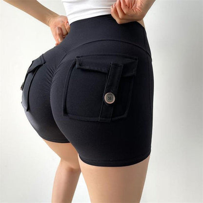 Cheky - Internet Celebrity Nude Feel Pocket Shorts Yoga Pants