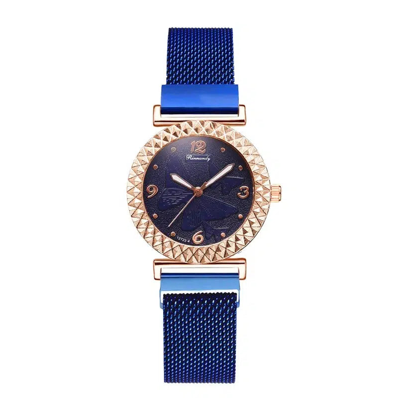 Cheky - 5PCS Women Watch Set Luxury Rose Gold Dress Quartz Watch Bracelet Ladies Sports Wrist Watch Clock Gift Women Relogio Feminino