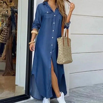 Cheky - Long Sleeve Boho Maxi Dress - Casual Spring/Autumn Fashion