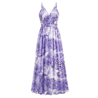 Cheky - Flowers Long Dress Summer Swing Holiday Beach Dress