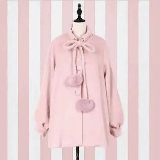 Cheky - A Dream Coat for Sweet Girls Cute Winter Long Sleeve Wool