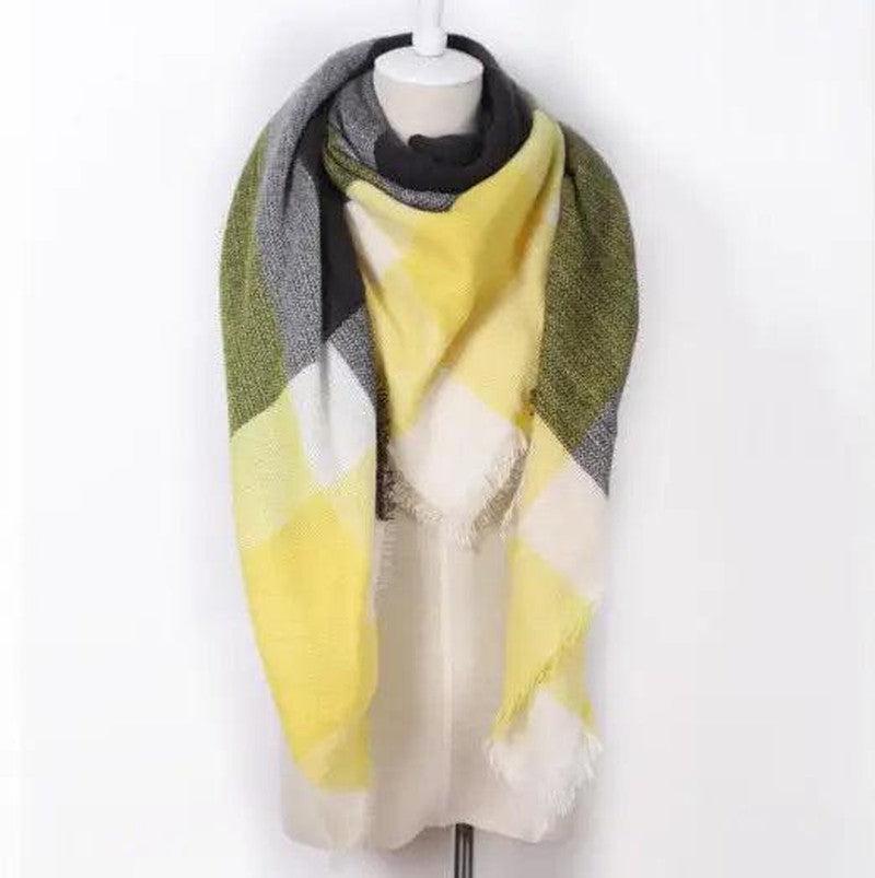 Cheky - European And American Triangle Cashmere Women's Winter Scarf Shawl