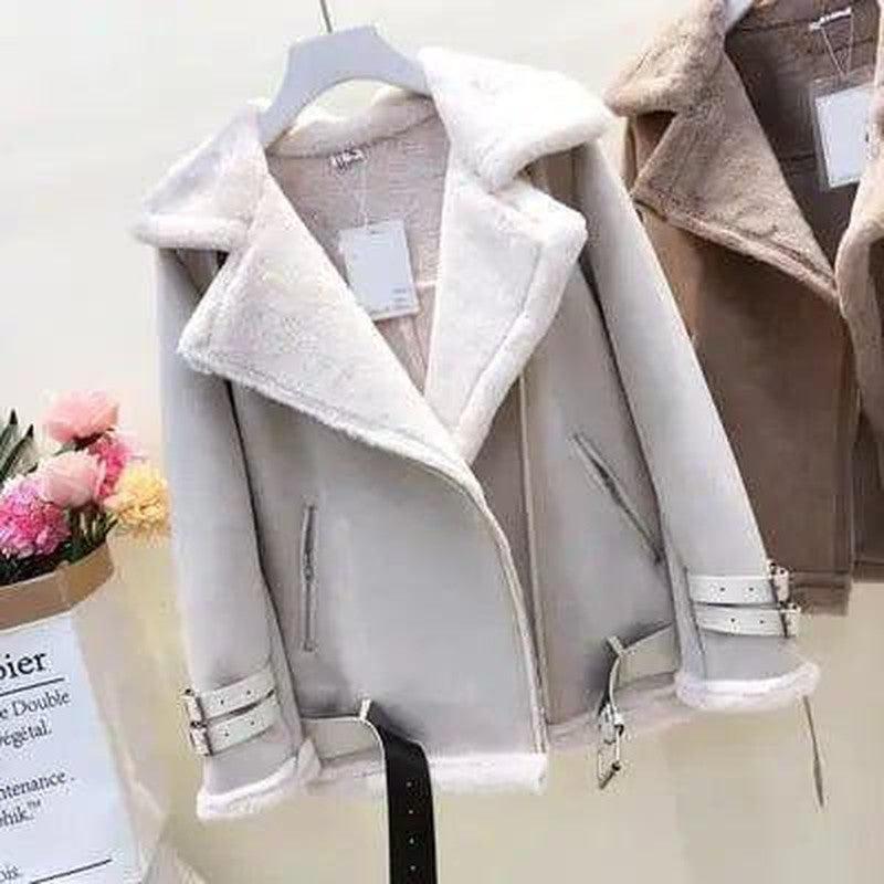 Cheky - Lamb fur coat female winter short paragraph