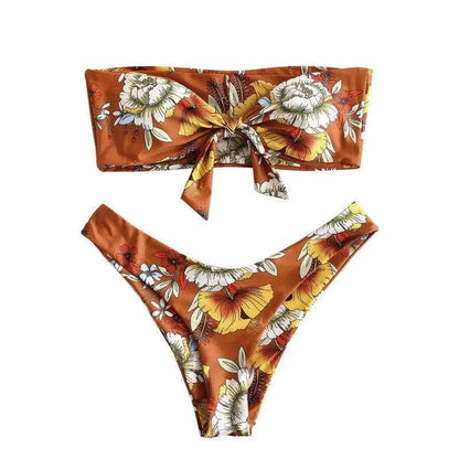 Cheky - Sexy Printed Ladies Bikini Split Swimsuit