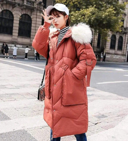 Cheky - Mid-length loose down padded jacket