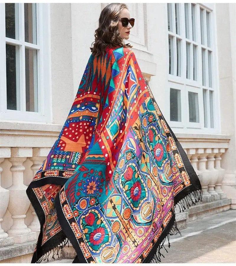 Cheky - New Explosive Models Netflix Photo Gift Original Design Classic Thickening Warm Shawl