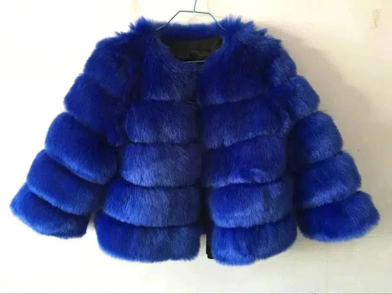 Cheky - S-3XL Mink Coats Women Winter New Fashion FAUX Fur Coat