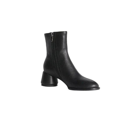 Cheky - Simple And Comfortable Mid-heel Fashion Boots Women