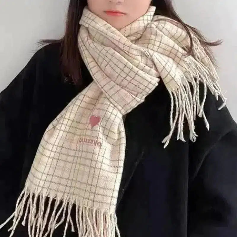 Cheky - Women's Fashion Love Warm Faux Cashmere Shawl Scarf