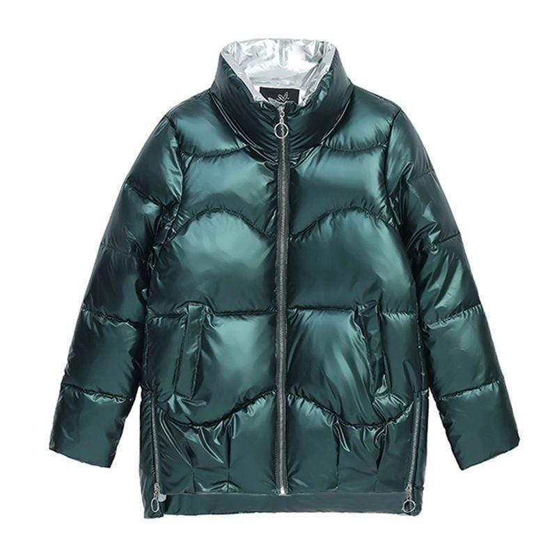 Cheky - Women's short shiny down padded jacket